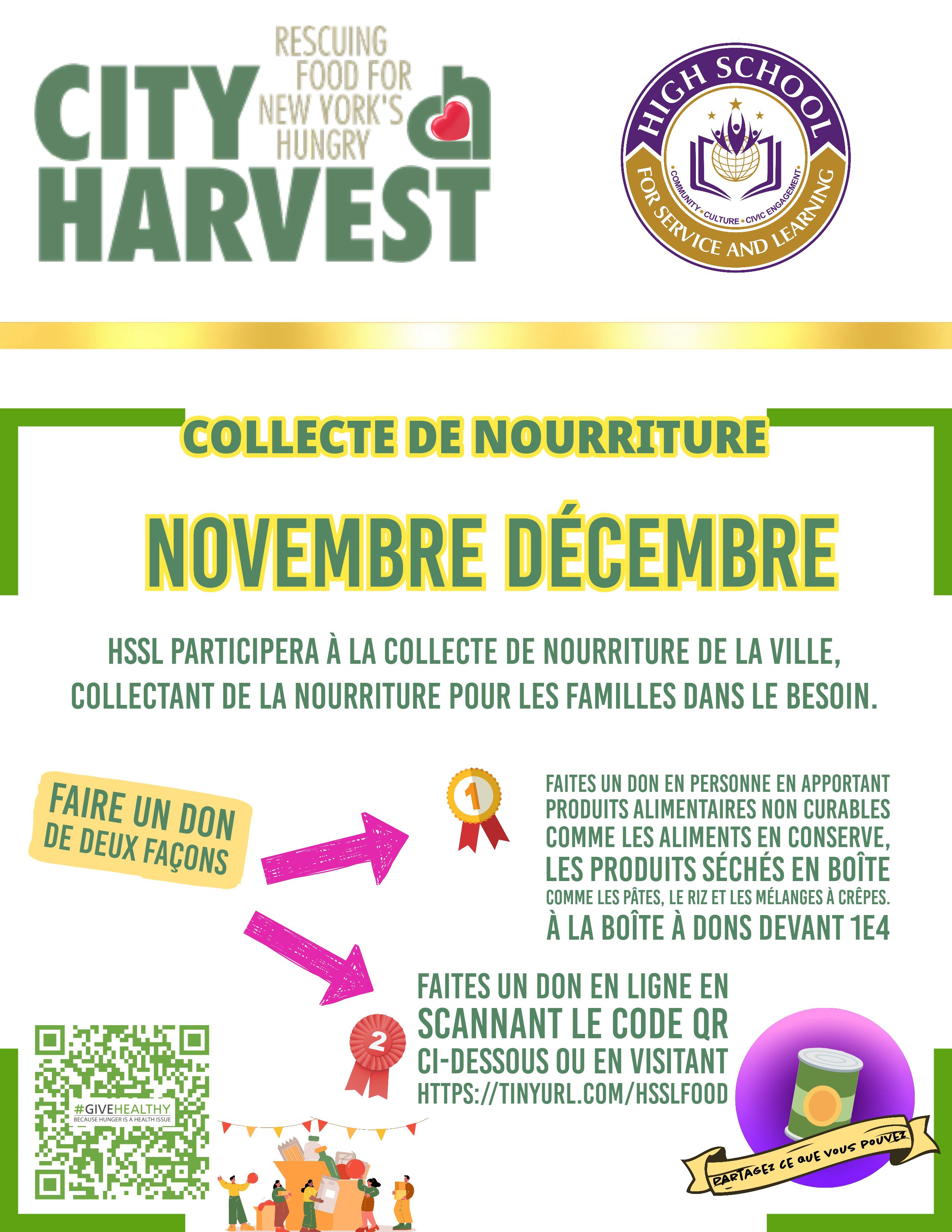 HSSL FOOD DRIVE FRENCH